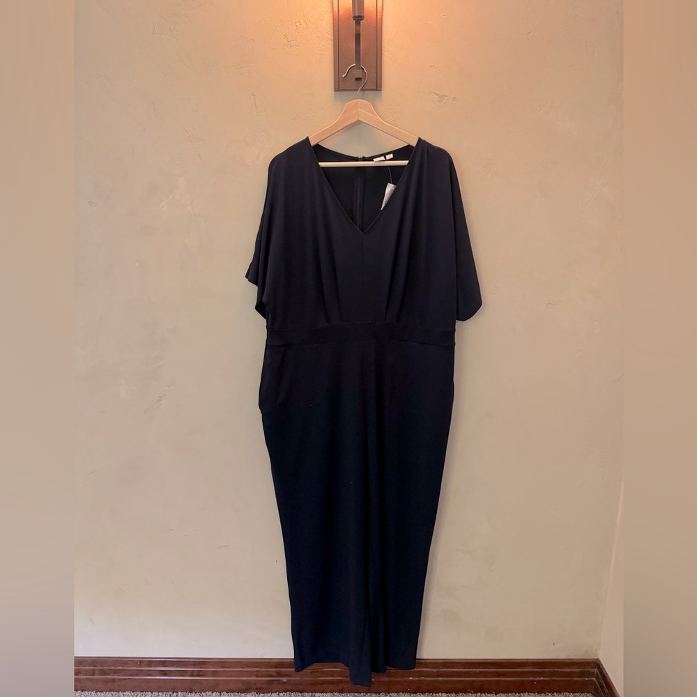 GAP Short-Sleeve Wide-Leg Cropped Jumpsuit